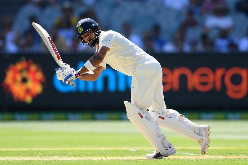 Virat Kohli en route to his knock of 82 at MCG