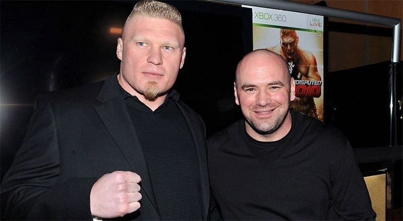 Brock Lesnar with Dana White