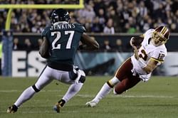 Redskins QB McCoy breaks fibula in right leg, out for season
