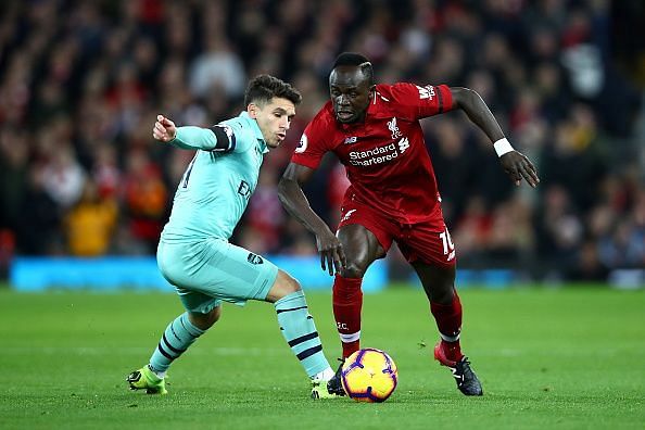 Torreira looked off colour at Anfield