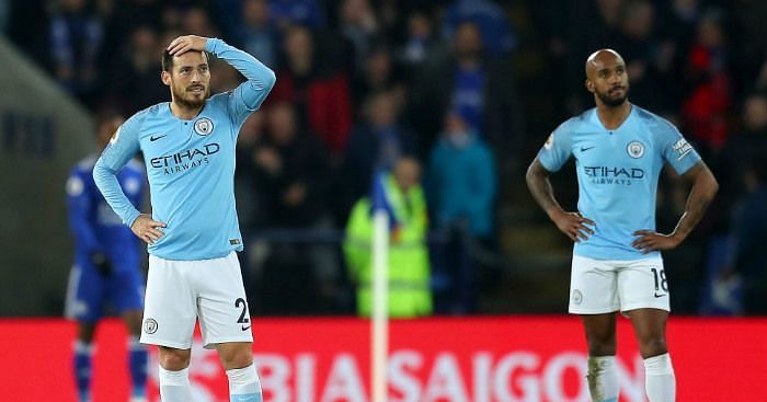 Manchester City&#039;s famed midfield came apart against Leicester
