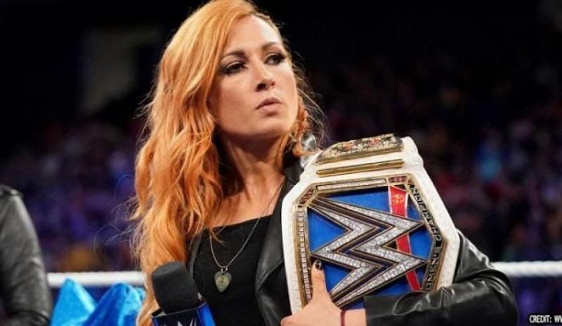 Becky Lynch is the current Women&#039;s Champion on the blue brand