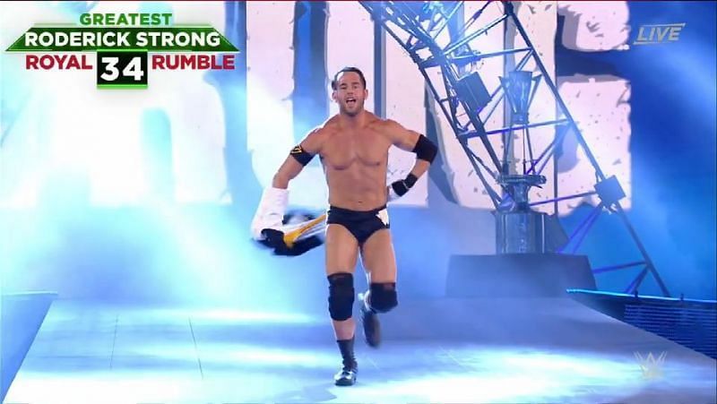 Roderick Strong entering the Greatest Royal Rumble