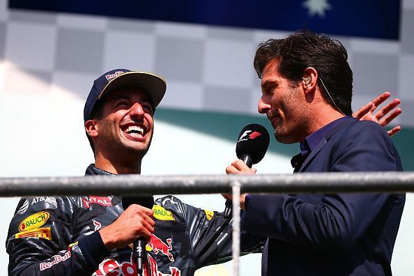 Ricciardo and Webber
