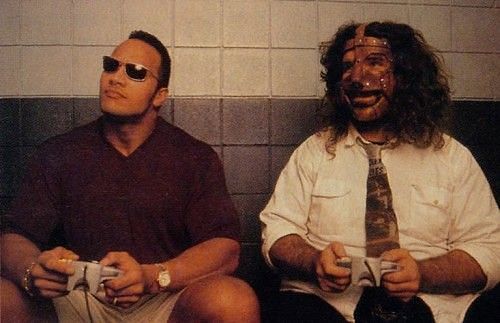 The Rock and Mick Foley on the N64