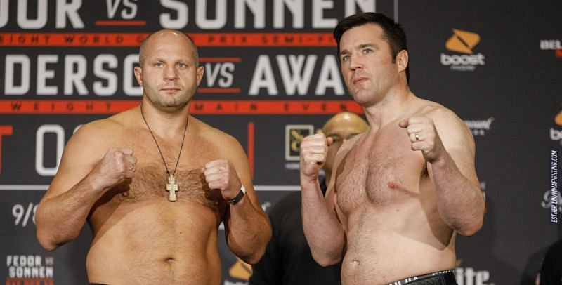 Bellator MMA now houses legends such as Fedor Emelianenko (left) and Chael Sonnen (right)