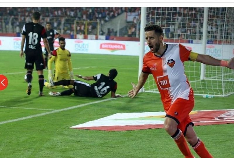 Ferran Corominas was adjudged the 'Hero of the Match' for his brace against Northeast United