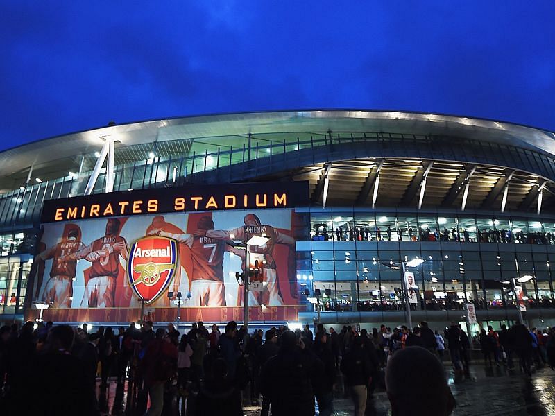 Emirates Stadium, North London, England.