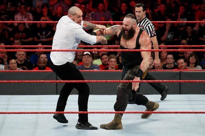 Strowman is scheduled to face Baron Corbin, though that match is now up in the air.