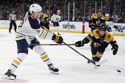 Skinner, Eichel score twice as Sabres top Bruins 4-2