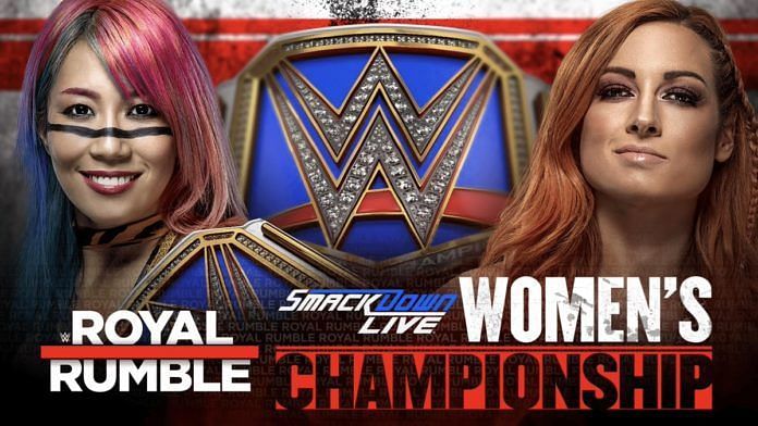 Becky Lynch versus Asuka as announced for the Royal Rumble.
