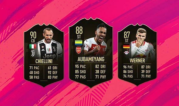 FIFA 19 Ultimate Team: Team of the Week 12 announced featuring Chiellini, Werner and Aubameyang
