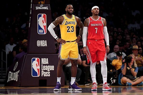 Anthony and James have faced off during Melo&#039;s brief spell with the Houston Rockets