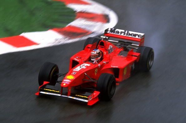 Michael Schumacher was taken out by David Coulthard at the 1998 Belgian Grand Prix