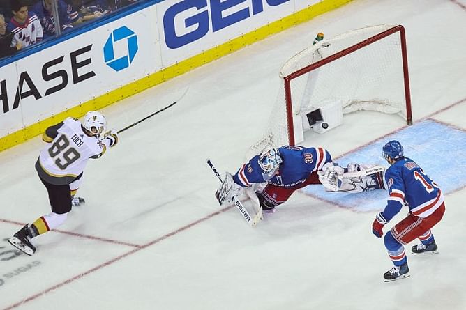 Tuch scores OT game-winner, Golden Knights top Rangers 4-3