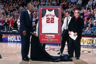 The Trail Blazers retire Clyde Drexler's number 22 jersey