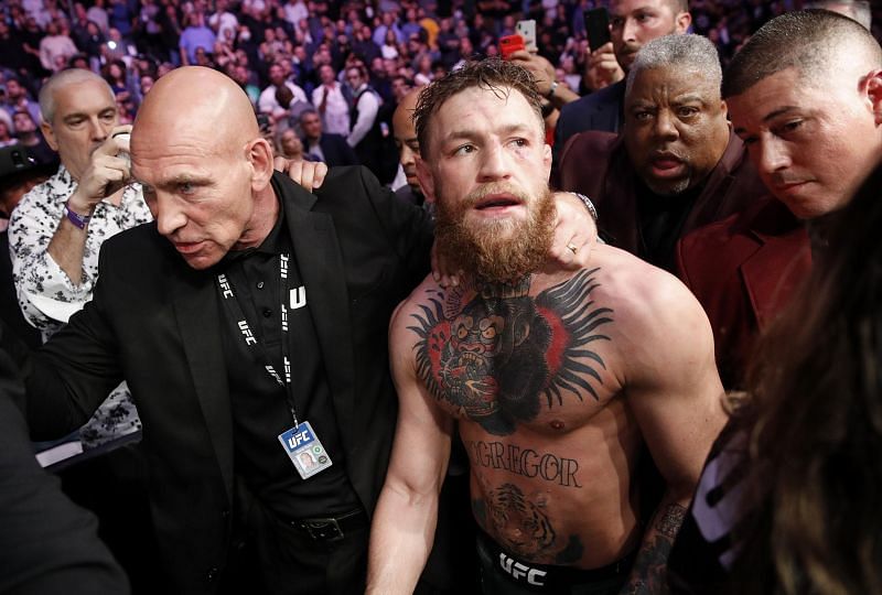 Conor McGregor, just moments after the UFC 229 melee