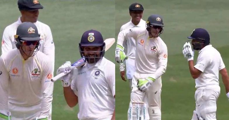 Tim Paine and Rohit Sharma