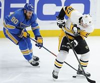Crosby's 4 points lead streaking Penguins past Blues 6-1