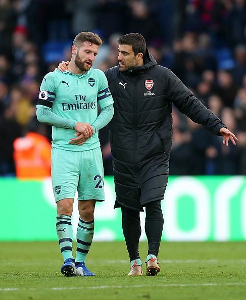 Sokratis and Mustafi have been ruled out of the game against Southampton due to suspension