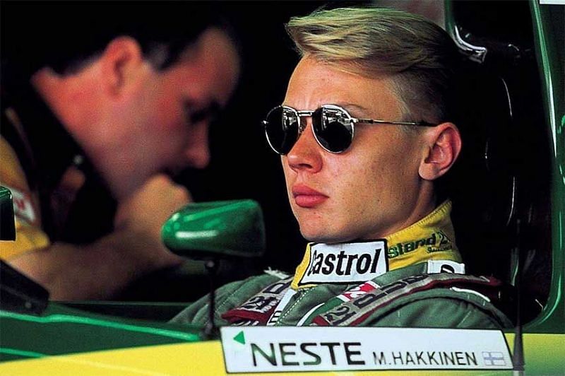 Hakkinen driving for Lotus