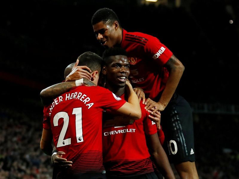 Manchester United dominated the match from start to finish