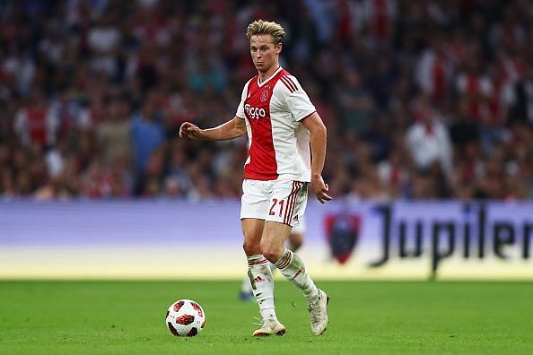 Frenkie de Jong of Ajax could provide backup to Fernandinho