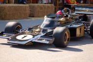 Emerson Fittipaldi in a Lotus car