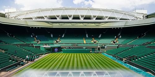 The iconic Centre Court at Wimbledon