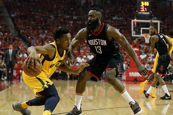 Donovan Mitchell and the Jazz face off against the Harden-led Rockets