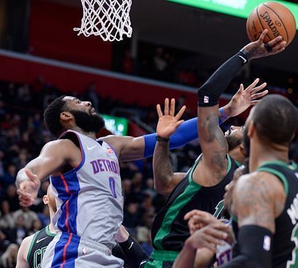 Andre Drummond had himself a great night Credit: Detroit Free Press