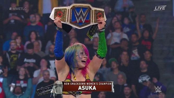 WWE News: Asuka reacts to winning the SmackDown Live Women's title at TLC
