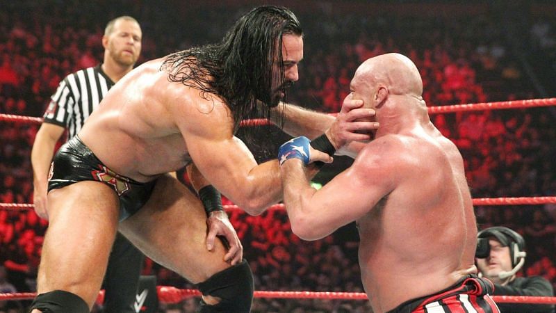 Drew McIntyre destroyed Kurt Angles in a match that was hard to watch at times.