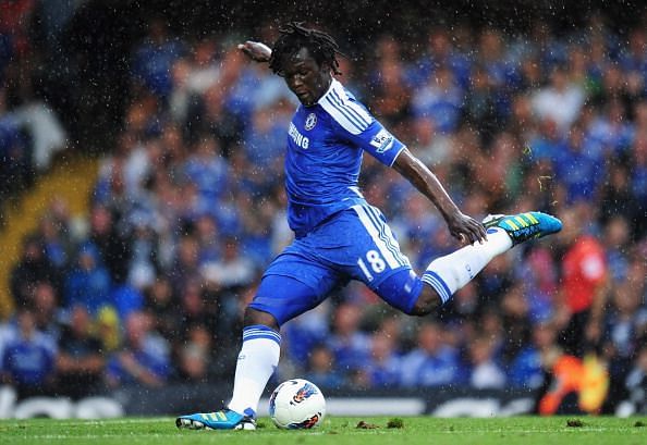 Romelu Lukaku in Chelsea colours