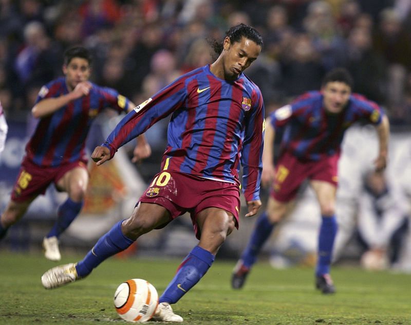 Ronaldinho failed to deliver from the spot kick