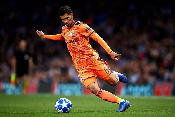 Houssem Aouar is a versatile midfielder who is calm and composed with the ball at his feet