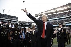 Army beats Navy for 3rd straight time and Trump at game