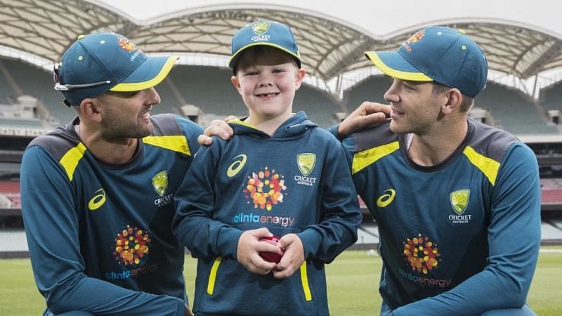 Archie with his Idol Lyon and Captain Paine