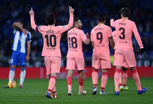 FC Barcelona emerged as the comfortable winners against their arch-rivals Espanyol