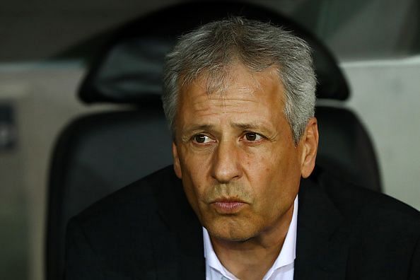 Lucien Favre looking on during a match