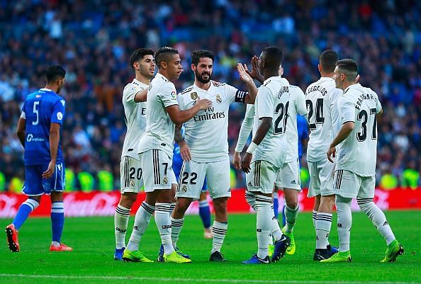 Real Madrid will be looking to make it 4 wins in a row against the newly promoted side