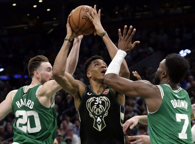 Antetokounmpo Scores 30, Bucks Beat Celtics 120-107