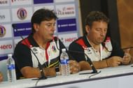 Alejandro Menendez (left) of East Bengal
