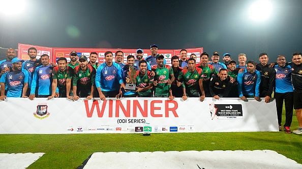 Bangladesh won home and away ODI series against the Windies