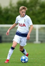 Harvey White in UEFA Youth League