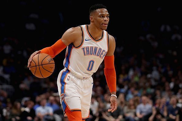 Russell Westbrook is leading the league in steals per game