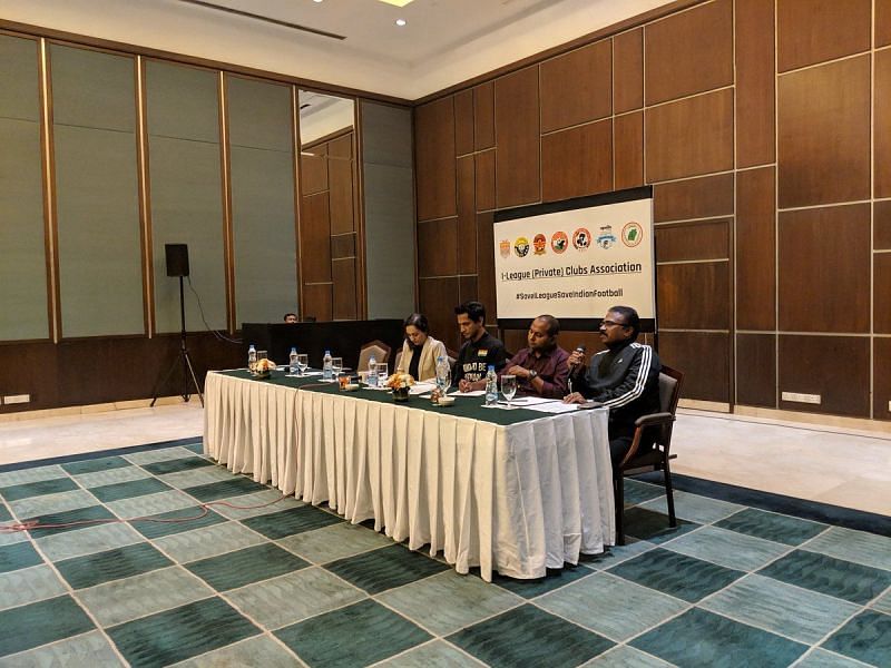 The press conference at a plush hotel in Kolkata