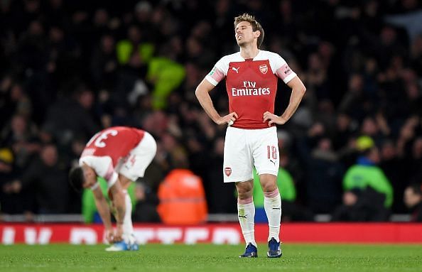 Arsenal have now lost two consecutive matches