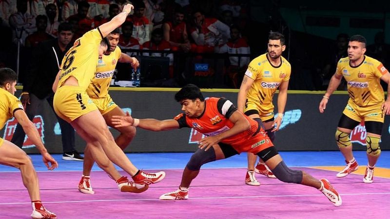 Pawan Kumar Sehrawat was in top form with 13 raid points to his name