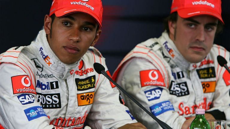 Alonso and Hamilton were the two drivers for McLaren in 2008